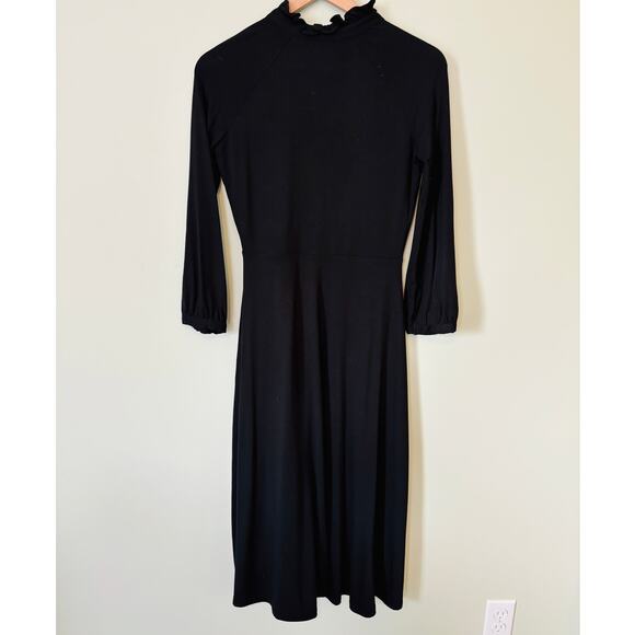 Boden Black Midi Dress Size 6 P - Picture 2 of 10